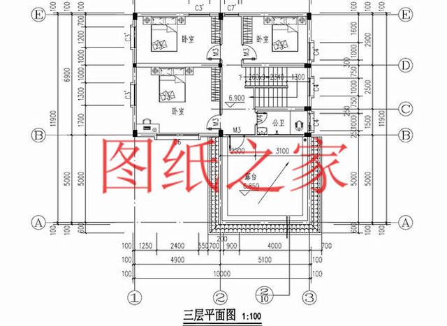 10X12、12X10米兩種尺寸的120平農村三層別墅，造價只要30多萬！
