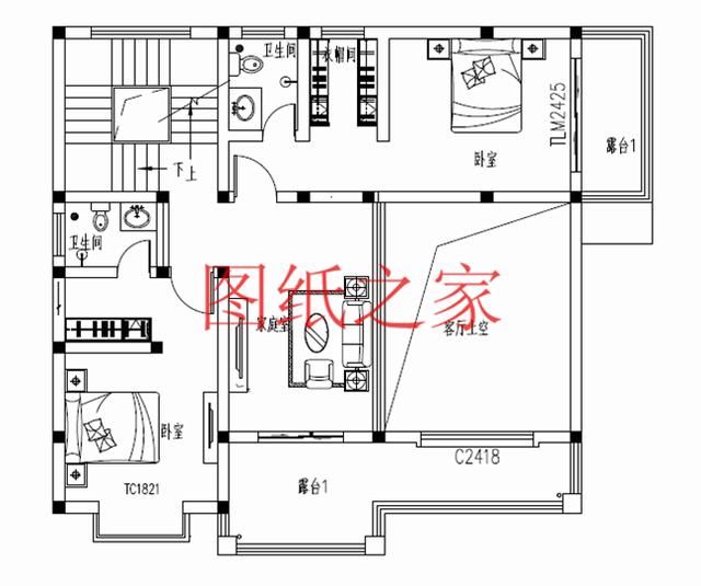 10X12、12X10米兩種尺寸的120平農村三層別墅，造價只要30多萬！