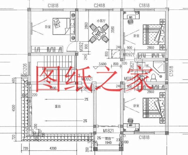 130平12X11米三層別墅，主體造價才40萬，這下里子面子全有了！