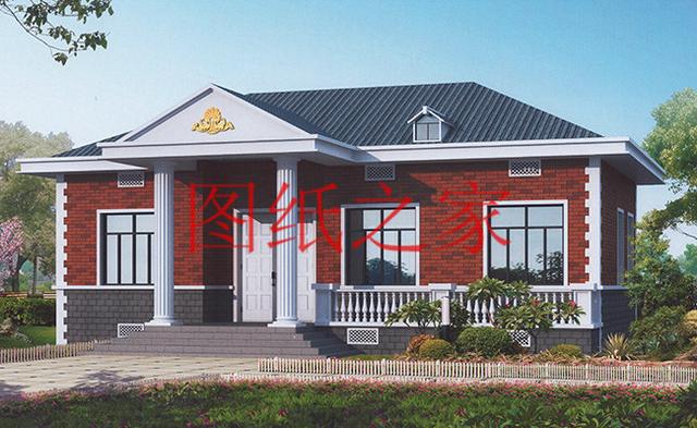 開間15米的農(nóng)村平房，歐式別墅簡單大氣，非常適合農(nóng)村修建！