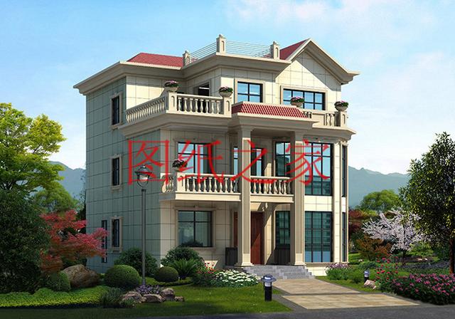 11X11米經典大氣農村三層別墅，方正戶型大家都喜歡！