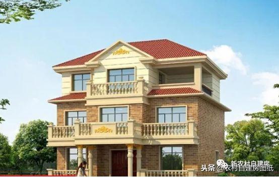 進(jìn)深只有9米怎么設(shè)計(jì)農(nóng)村自建房？這5款農(nóng)村別墅，一層二層三層都有