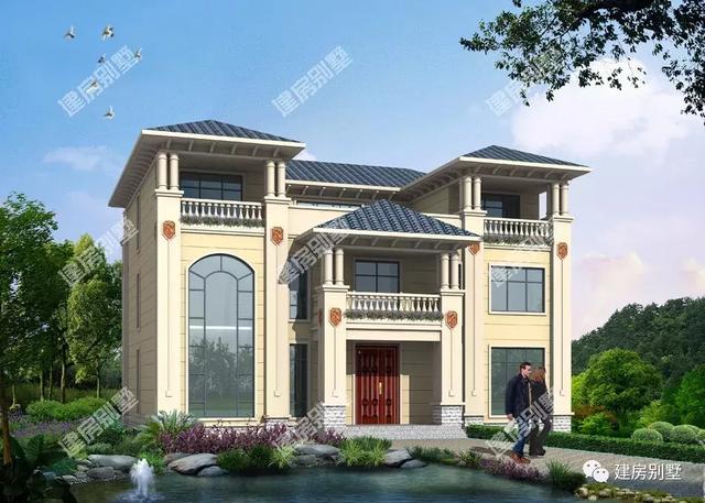 復式農(nóng)村自建住宅設計，面寬16米多，有錢沒錢都想建一套