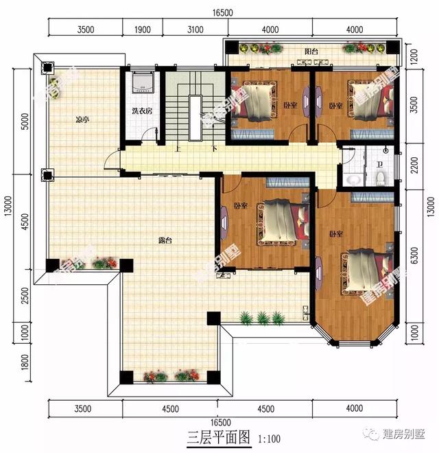 復式農(nóng)村自建住宅設計，面寬16米多，有錢沒錢都想建一套