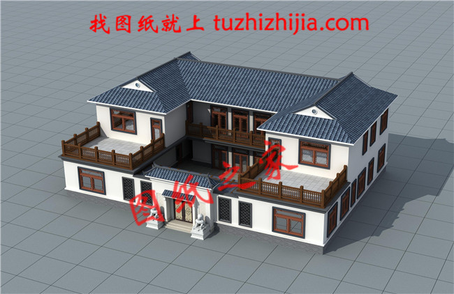 農(nóng)村四合院房屋圖片及設(shè)計圖，白墻黛瓦的江南風(fēng)格