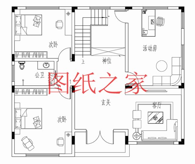 13x10米三層實用戶型，1帶車庫，1、3都有露臺，造價只要30萬！