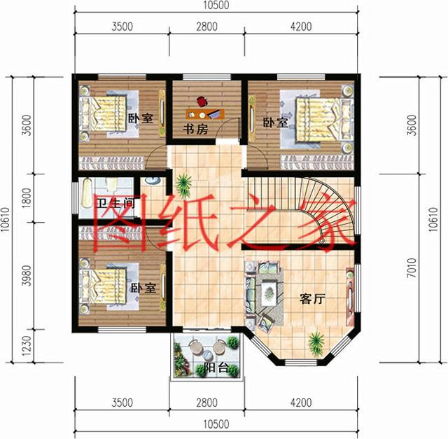 11x11米經(jīng)典二層別墅，精致漂亮、溫馨舒適，25萬(wàn)就能建好！