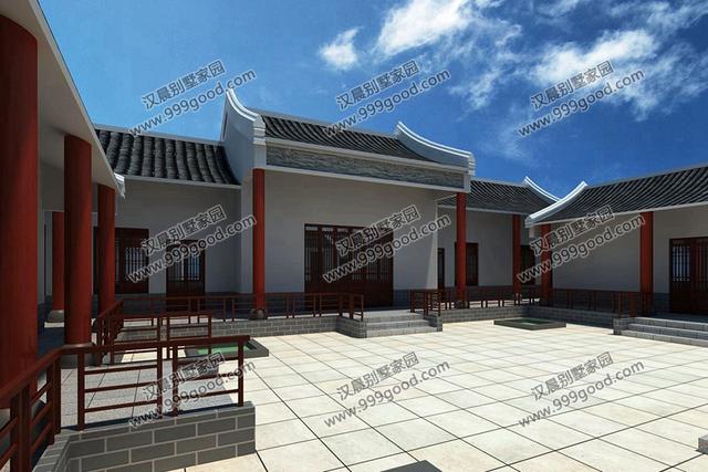 最美的農村一層中式四合院，武漢黃總蓋完這套別墅，全村人都羨慕！