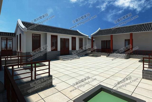 最美的農村一層中式四合院，武漢黃總蓋完這套別墅，全村人都羨慕！