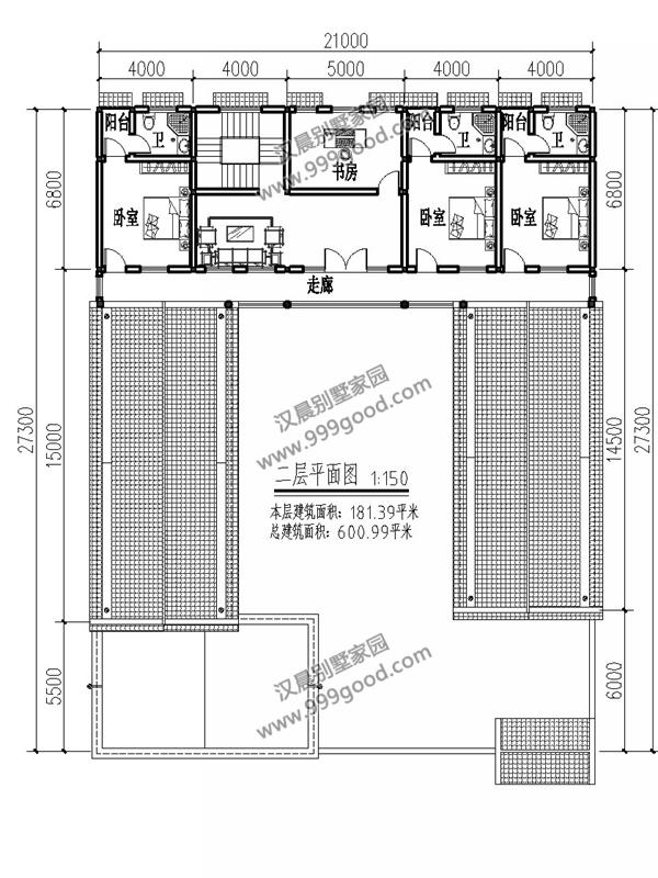帶露臺中式三合院農村別墅，2套帶車庫，占地170平的第2款才26萬