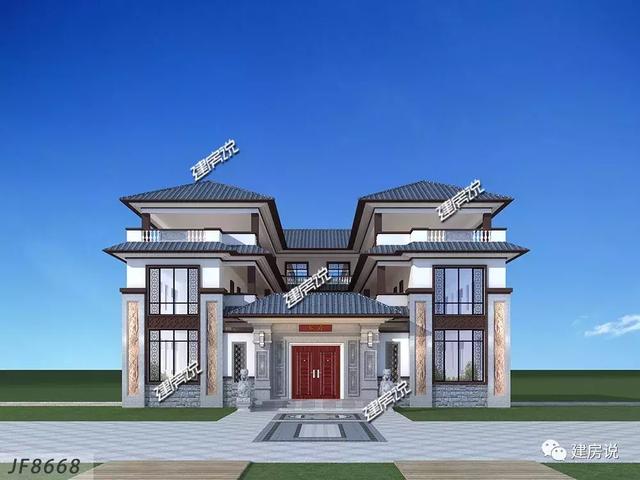 蓋了這棟中式別墅，全村都羨慕我，鄰居天天來參觀