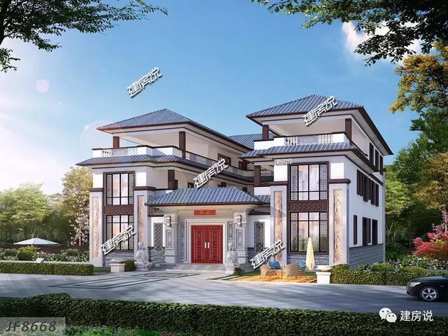 蓋了這棟中式別墅，全村都羨慕我，鄰居天天來參觀