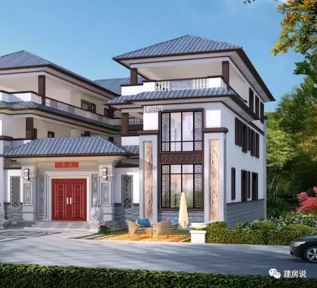 蓋了這棟中式別墅，全村都羨慕我，鄰居天天來參觀