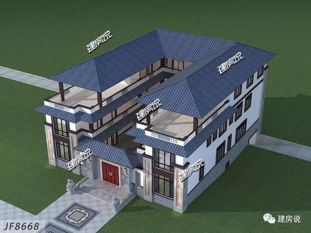 蓋了這棟中式別墅，全村都羨慕我，鄰居天天來參觀