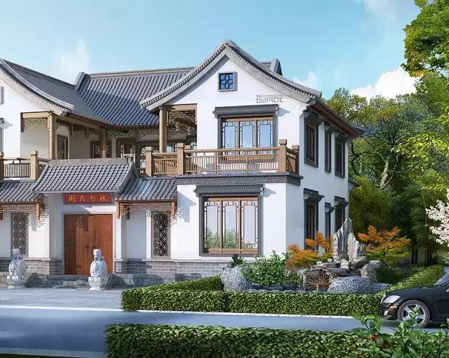 最漂亮的農(nóng)村自建別墅，傳統(tǒng)四合院，真是美極了