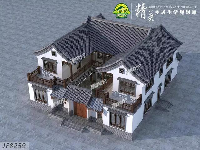 最漂亮的農(nóng)村自建別墅，傳統(tǒng)四合院，真是美極了