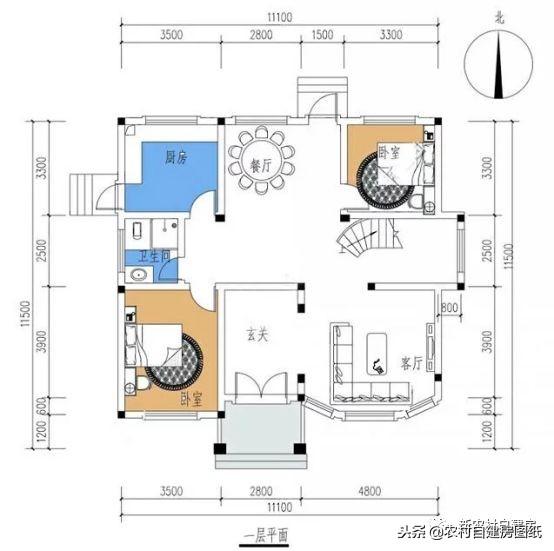 120平宅基也能建三層小洋樓，氣勢(shì)不遜色大別墅，大家看了都羨慕