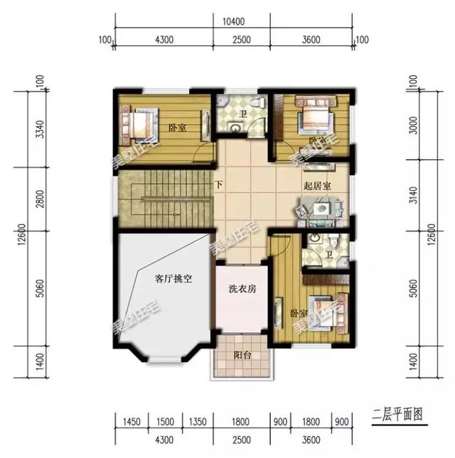 6套帶挑空客廳的簡歐風農村別墅設計，建好就是村里地標