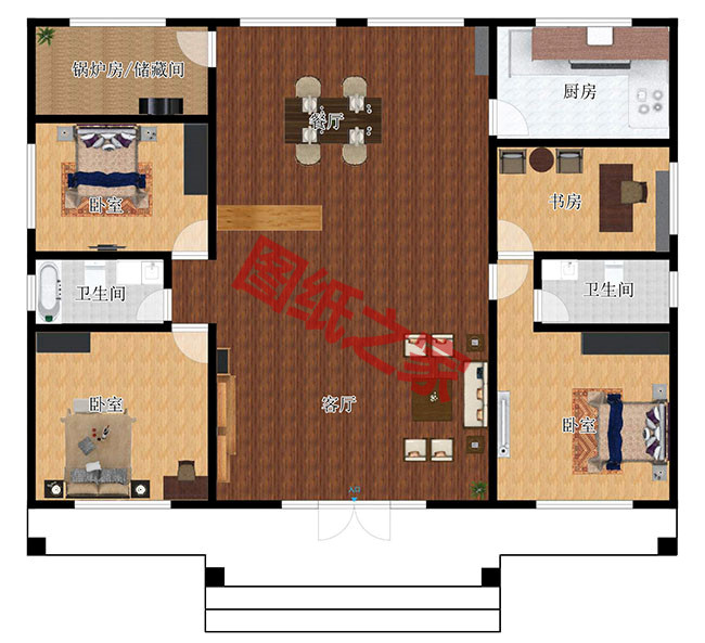 8套農(nóng)村漂亮三間平房圖片，非常適合在農(nóng)村修建！