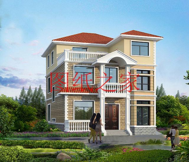 8X10米三層別墅只要20萬就能建好，小宅基地也能建成大氣別墅！
