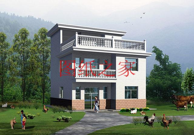 8X10米三層別墅只要20萬就能建好，小宅基地也能建成大氣別墅！