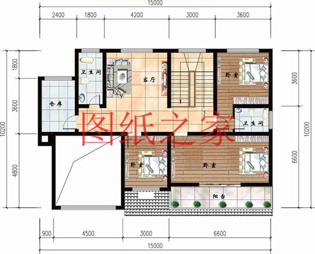 3套15X10米的二層小別墅，造價只要25萬元，省錢又實用！