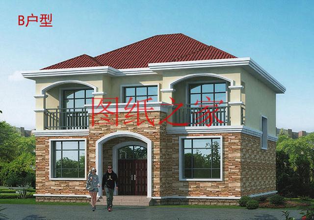 5套開間12米的二層別墅，戶型方正實用，人人都喜歡！