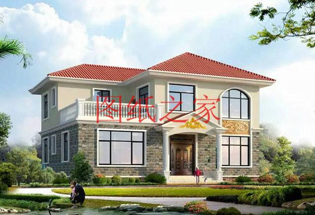 農村兩層簡歐別墅，148平米只要25萬就能建好，你心動了嗎？