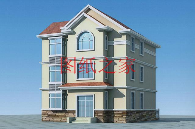 136平米三層別墅，12米X12米方正戶型，一大家子都能住在一起！