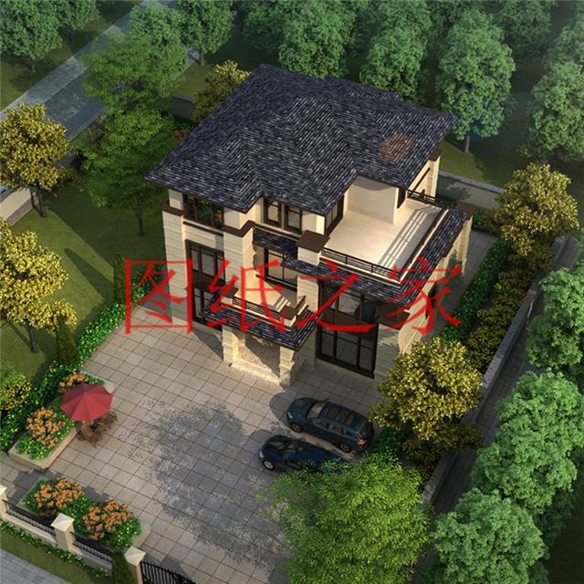 136平米三層別墅，12米X12米方正戶型，一大家子都能住在一起！