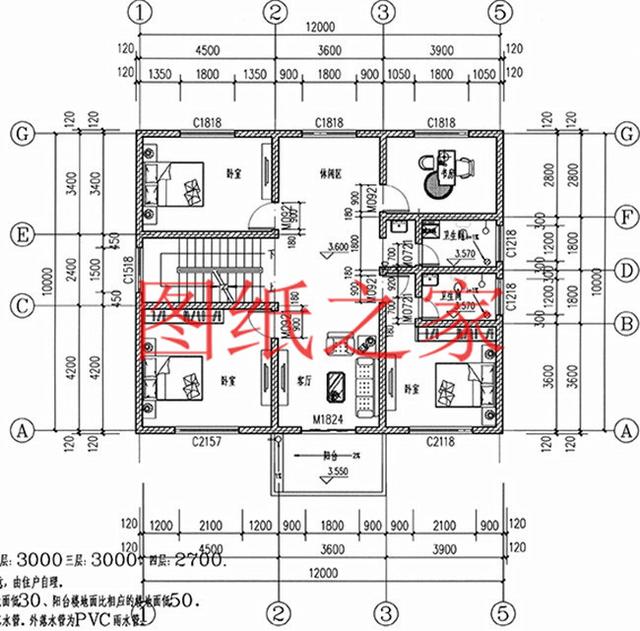 12X10米三層別墅，只要35萬就能建好，實用又有面子！