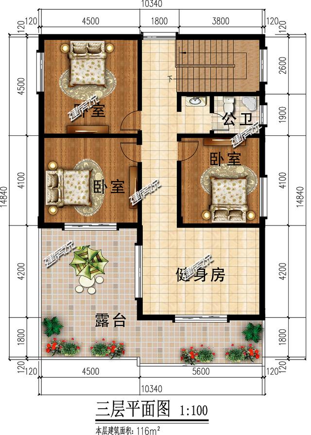 三層新中式農(nóng)村自建別墅，外型簡約莊重大方，很不錯！