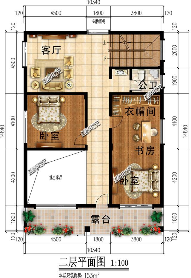 三層新中式農(nóng)村自建別墅，外型簡約莊重大方，很不錯！