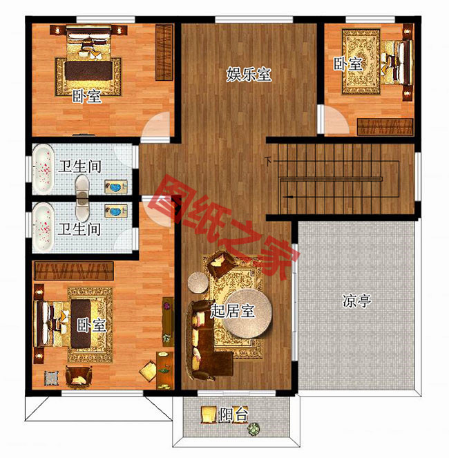 農(nóng)村自建20萬二層小樓圖，看著舒心，住著舒服！