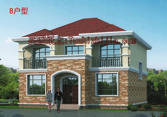 農(nóng)村自建20萬二層小樓圖，看著舒心，住著舒服！