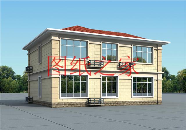 占地130平米左右的農村二層別墅，造價只要25萬，經濟又實惠！