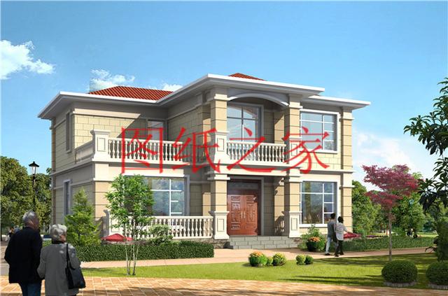 占地130平米左右的農村二層別墅，造價只要25萬，經濟又實惠！