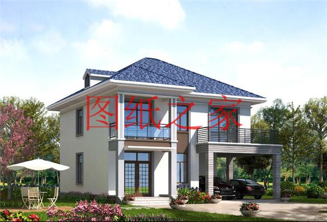 占地130平米左右的農村二層別墅，造價只要25萬，經濟又實惠！