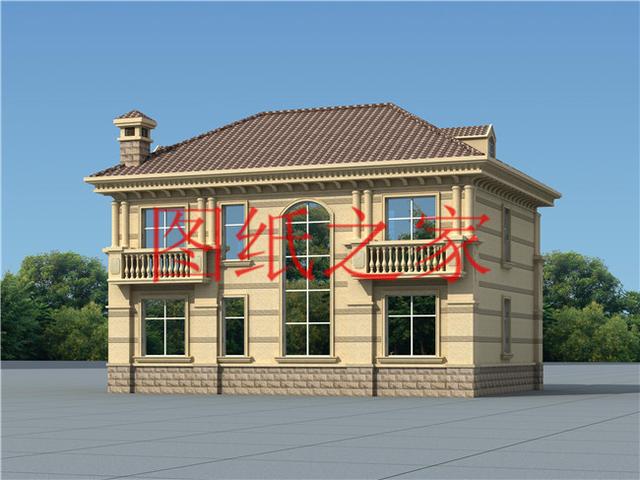 占地130平米左右的農村二層別墅，造價只要25萬，經濟又實惠！