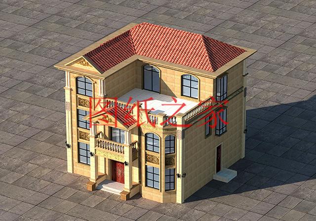 12X12米農村三層別墅，經典大氣又實用，這樣的設計你喜歡嗎？