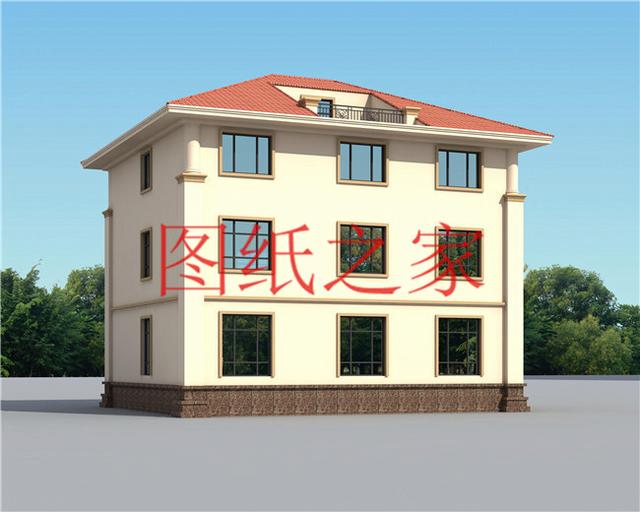 12X12米農村三層別墅，經典大氣又實用，這樣的設計你喜歡嗎？