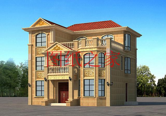 12X12米農村三層別墅，經典大氣又實用，這樣的設計你喜歡嗎？