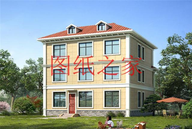 120平米的農村三層別墅，造價30萬左右，喜歡就帶回家建房吧！