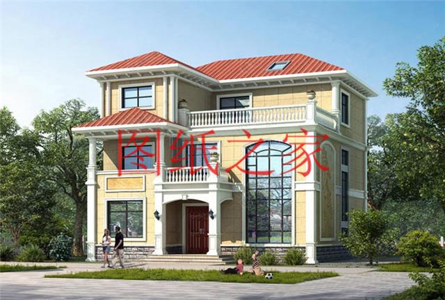 120平米的農村三層別墅，造價30萬左右，喜歡就帶回家建房吧！