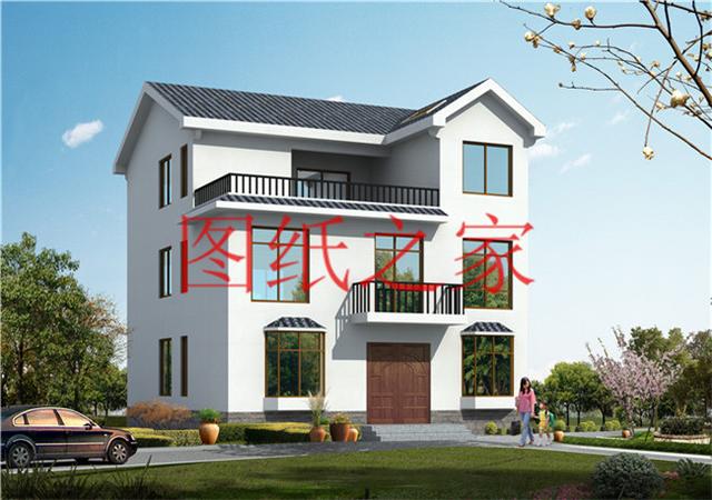 120平米的農村三層別墅，造價30萬左右，喜歡就帶回家建房吧！