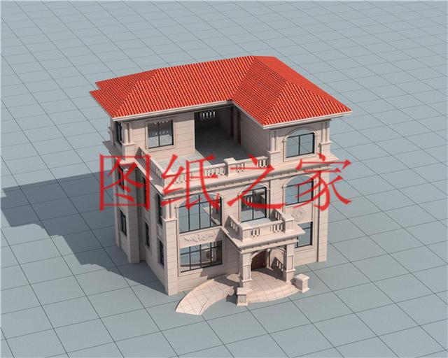 120平米的農村三層別墅，造價30萬左右，喜歡就帶回家建房吧！