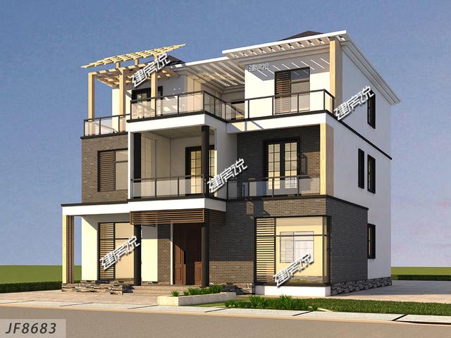 現代風農村自建小別墅，漂亮的不像實力派，非常受年輕人喜愛！