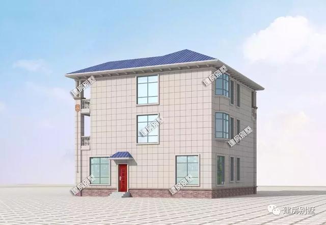 全村最美的歐式自建房，夜光下很美，村里首富家都比不過