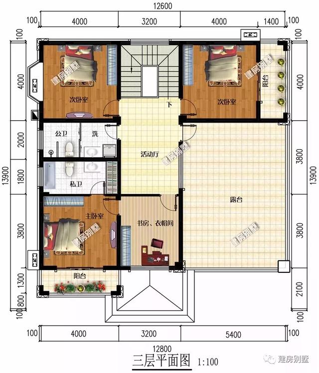 全村最美的歐式自建房，夜光下很美，村里首富家都比不過
