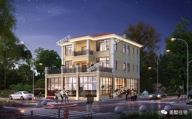 宅基地靠近馬路，不如在一層建個商鋪，不僅能賺錢還漂亮體面